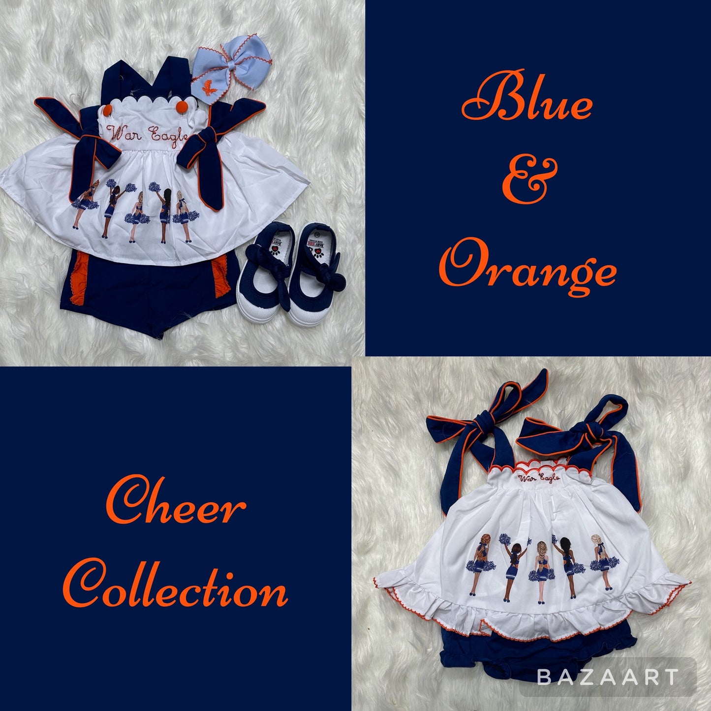 Blue and Orange Cheer Collection (RTS)