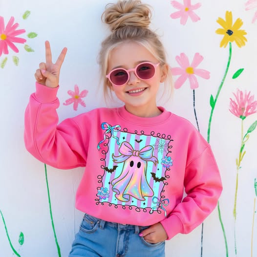 PO37: Irredescent Ghost Tee KIDS (ETA 3-4 wks)