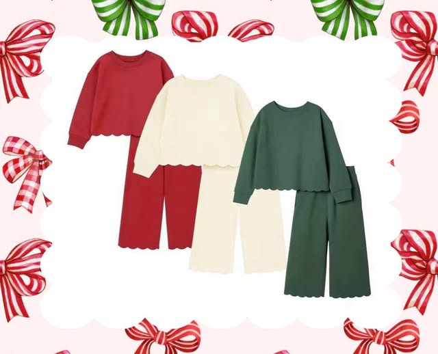 PO38: CHRISTMAS SCALLOPED SWEATER SETS (ETA NOVEMBER)