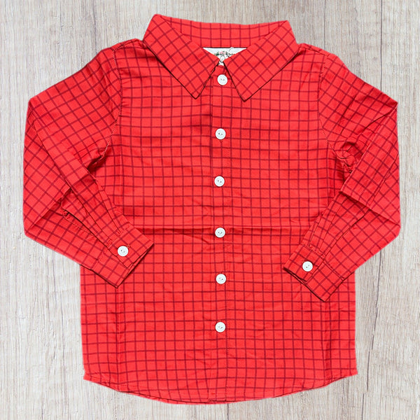Whimsical Winter Floral - Button Up (RTS)