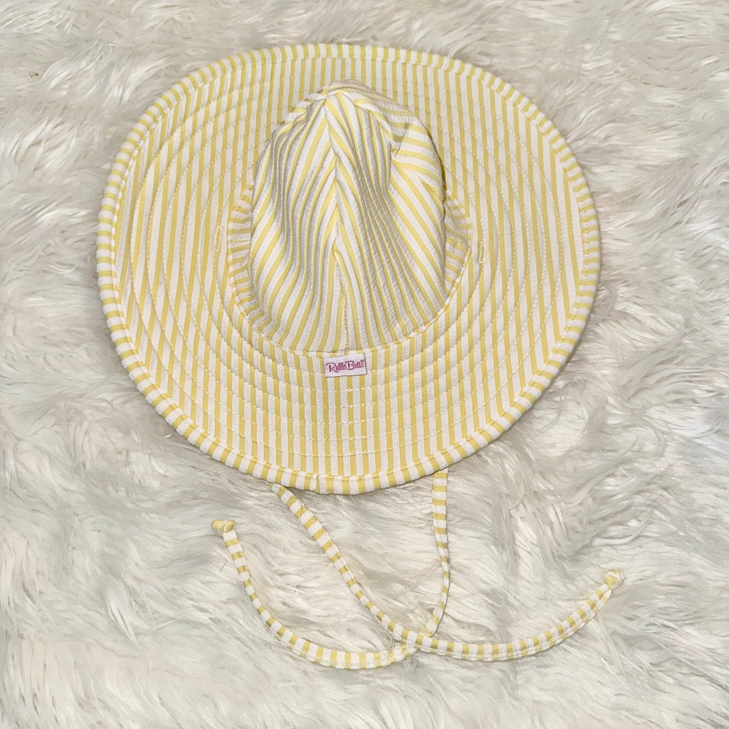 RB Yellow Seersucker Swim Hat (RTS)