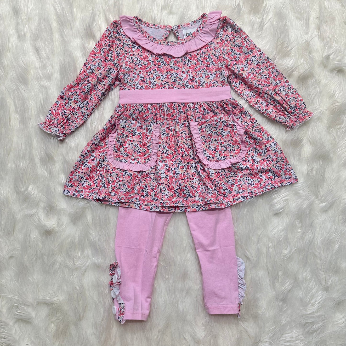 Pretty in Pink Floral Pant Set