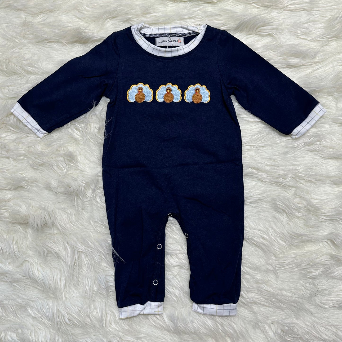Little Turkey Boy Romper (RTS)