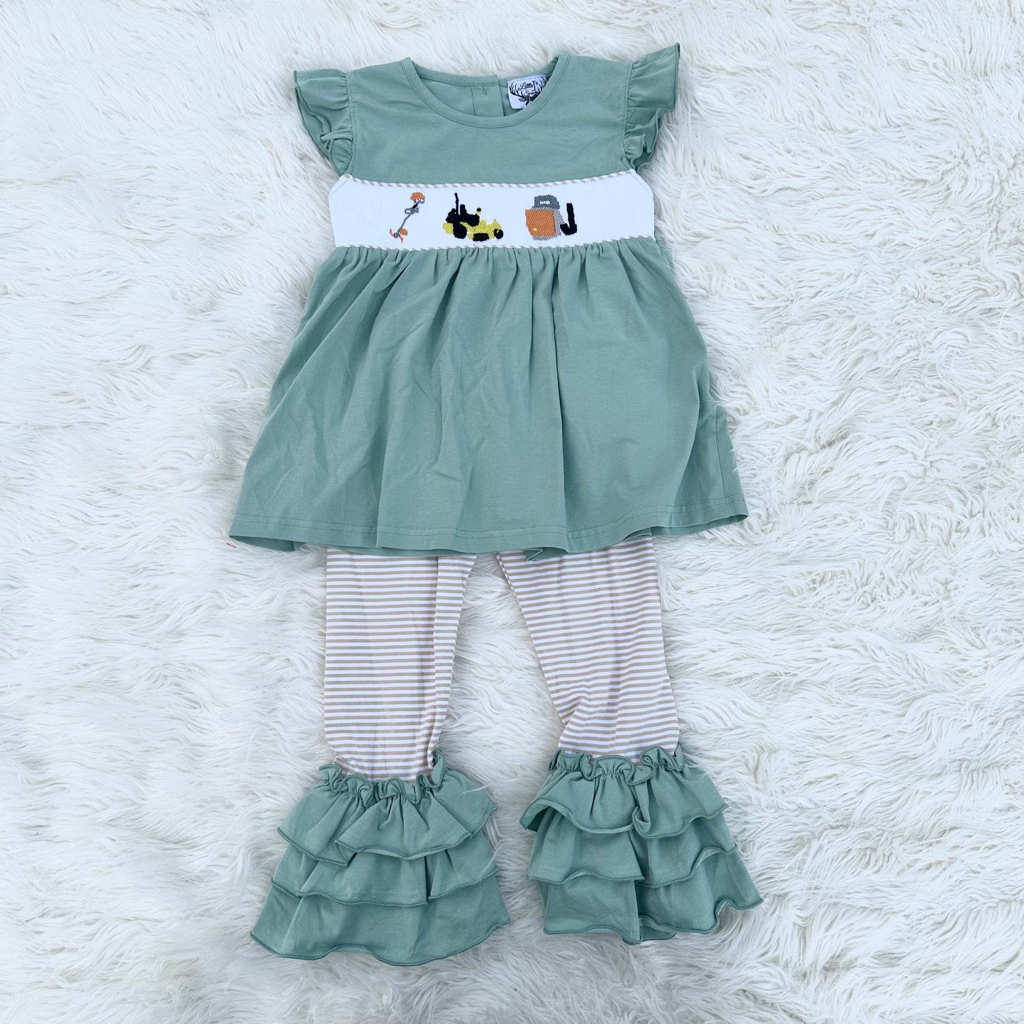 Lawncare Smocked Pant Set (RTS)