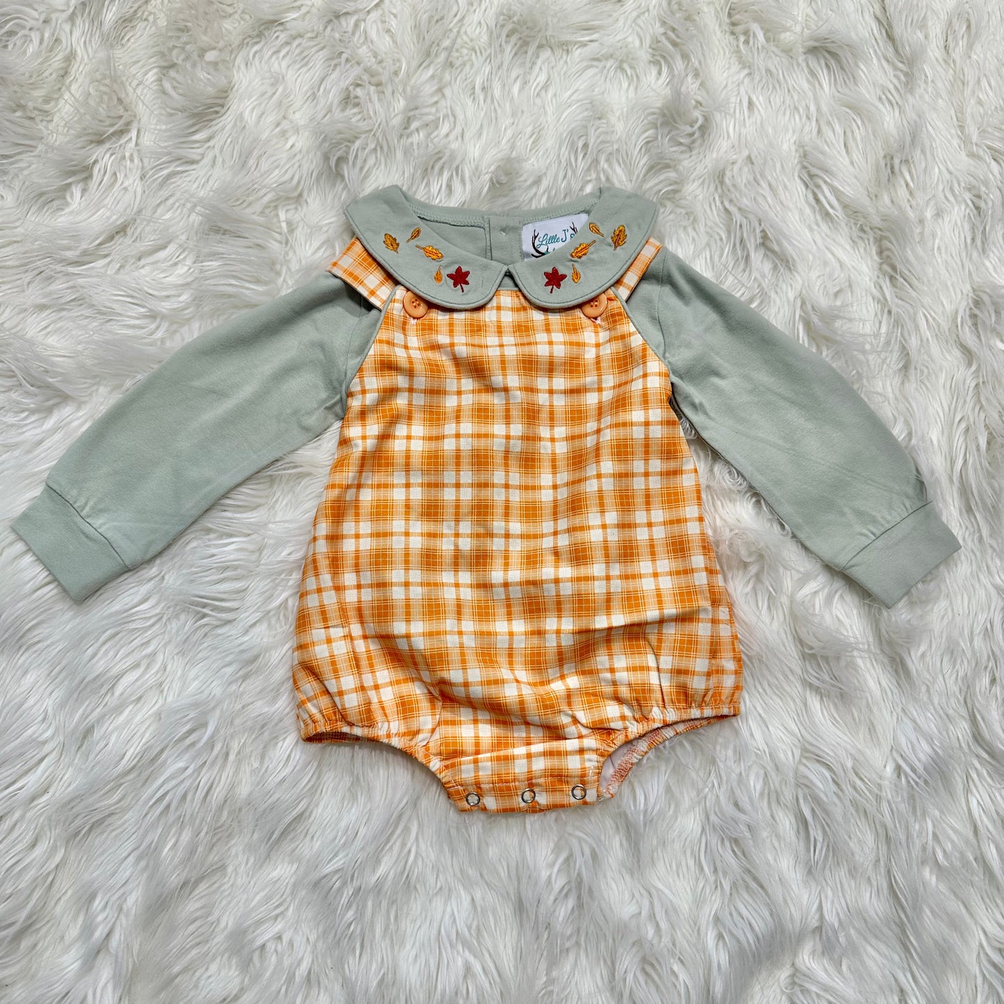 Perfectly Plaid Boy Bubble (RTS)