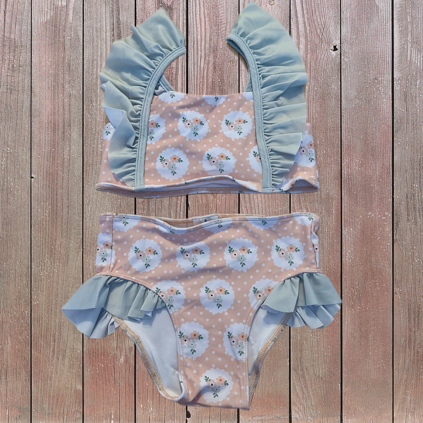 Spring Dreams 2 Piece Swimsuit 6T (RTS)