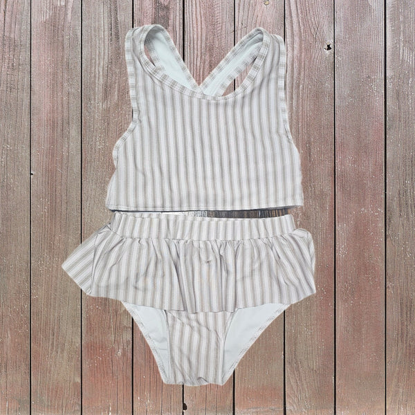 6T Tan Striped 2pc Swim (RTS)