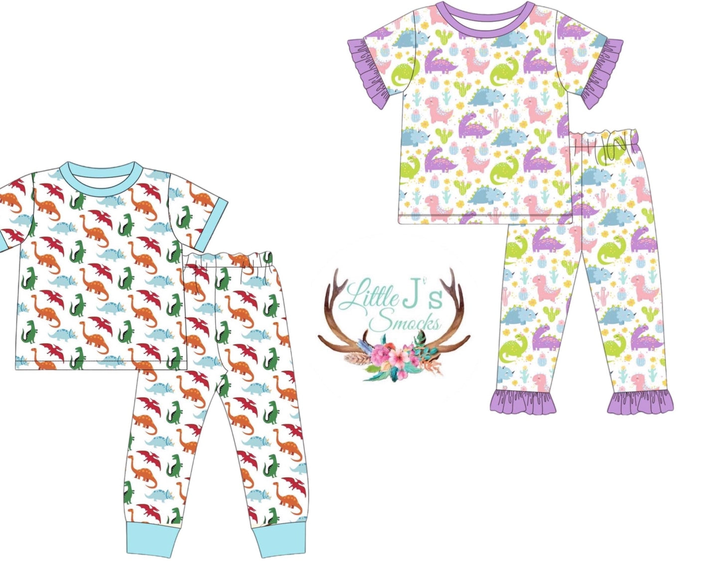 Sleepy Dino Boys Lounge Wear (RTS)