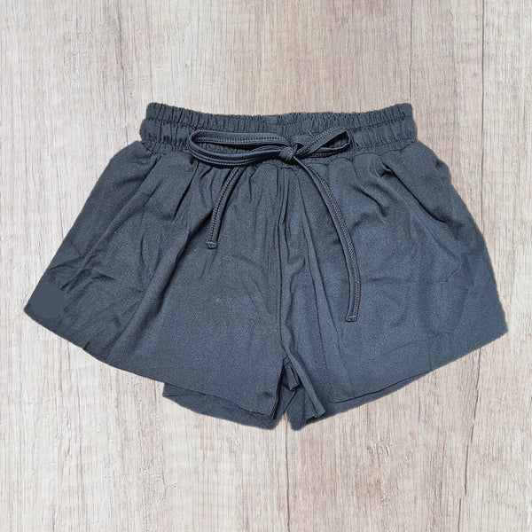 Butterfly Athletic Shorts W/Logo - Black (RTS)