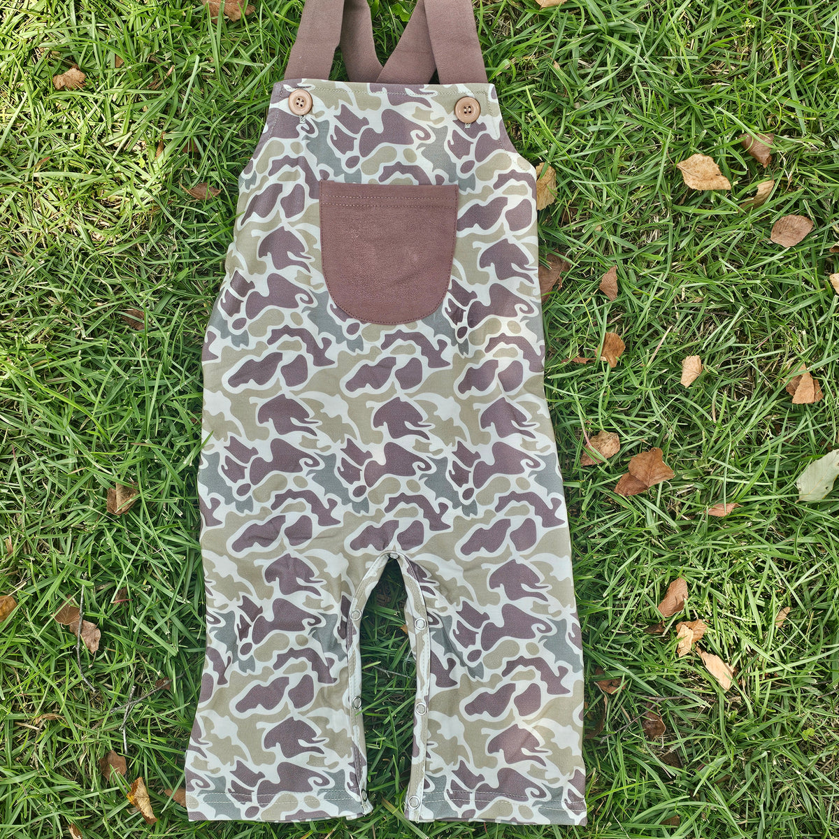 Daddy's Huntin Bud- Boy Romper (RTS)
