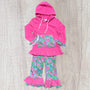 Pink Tropical Hoodie Set (RTS)