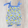 Blue Floral - Romper (RTS)