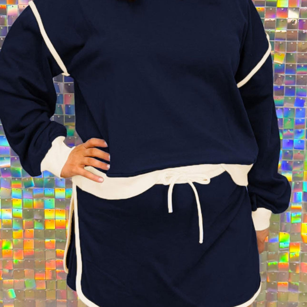 PO35: Plus Navy Skort Set (ETA September)