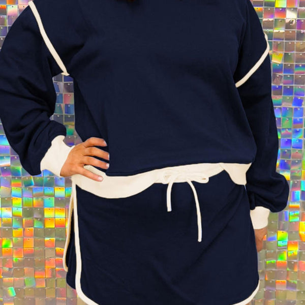 PO35: Plus Navy Skort Set (ETA September)