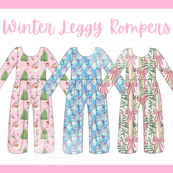PO37: FESTIVE WIDE LEGGED ROMPERS (ETA November)