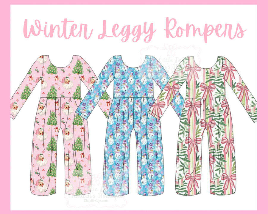 PO37: FESTIVE WIDE LEGGED ROMPERS (ETA November)