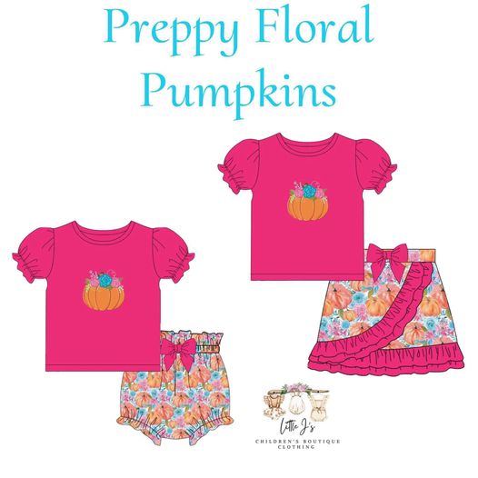 WS: Preppy Floral Pumpkins Collection (ETA SEPTEMBER)