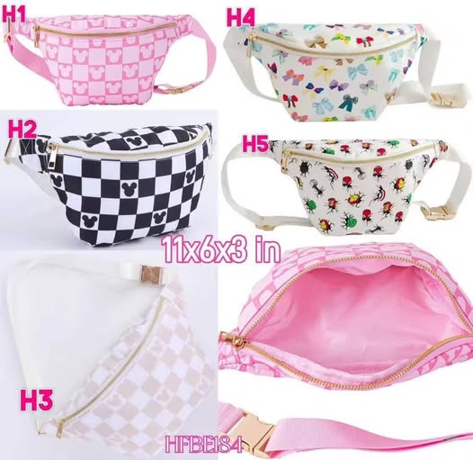 PO10: Character Belt Bags (ETA 4 WEEKS)