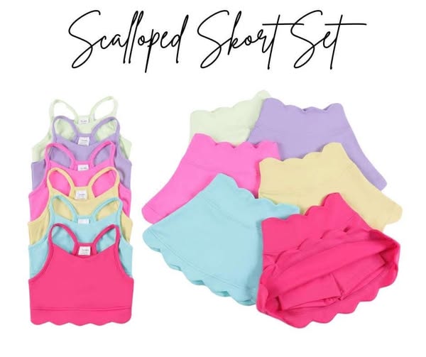 WS 10: Scalloped Skort Sets (ETA JUNE)