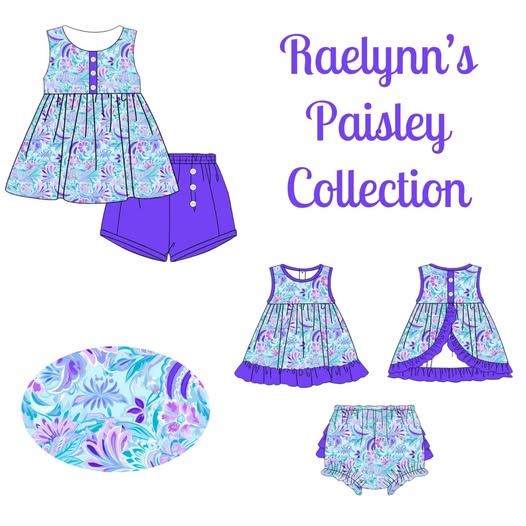 PO13: Raelynns Paisley Collection (ETA JUNE)