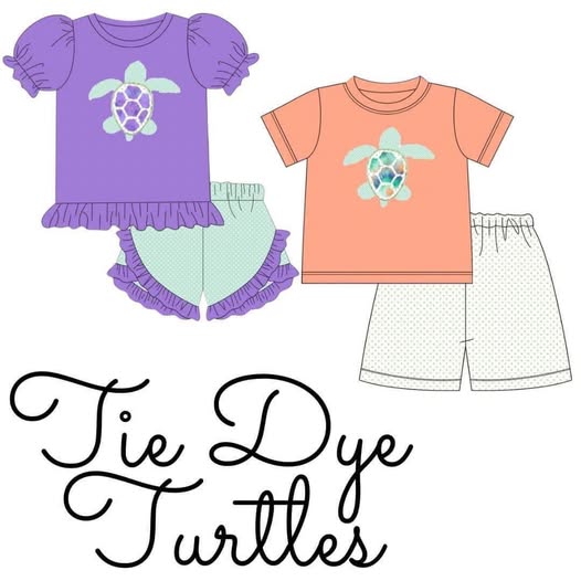 PO14: Tie Dye Turtles (ETA JUNE)