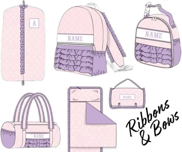 SMOCK PO15: RIBBONS & BOWS LUGGAGE (ETA JULY)