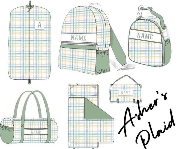 SMOCK PO15: ASHERS PLAID LUGGAGE (ETA JULY)