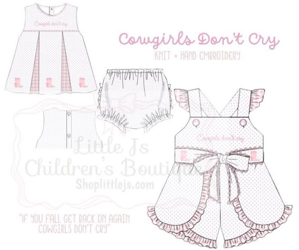 PO19 Smocks: Cowgirls Dont Cry  (ETA SEPTEMBER)