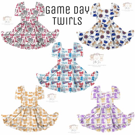 PO25: Game Day Twirls (ETA AUGUST)