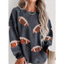 Grey Football Sweater (RTS)