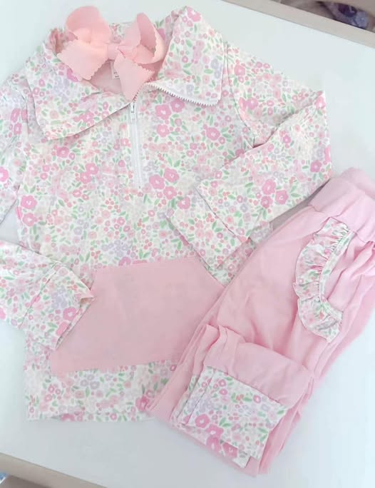PO39: Pink Floral Jogger Set (ETA November)
