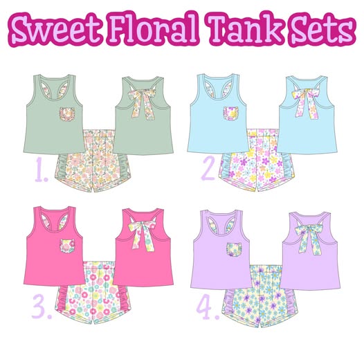 PO45: Sweet Floral Tank Sets (ETA MARCH)