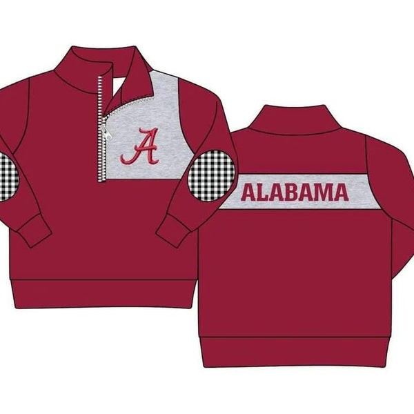 PO35 QS: Crimson & Grey Pullover (ETA late September)