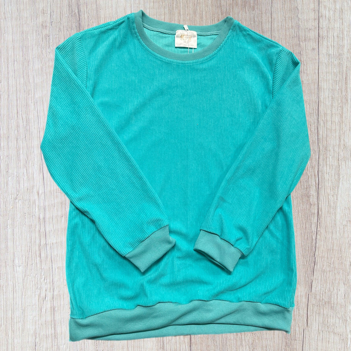 Corded Pullover - Aqua (RTS)