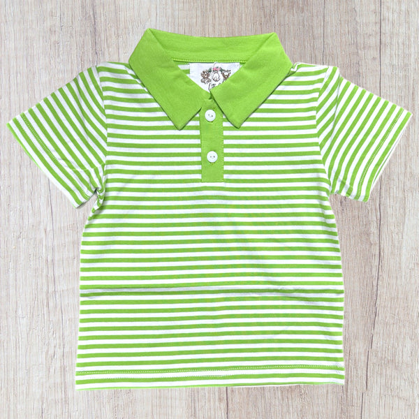 Striped Polo - Green (RTS)