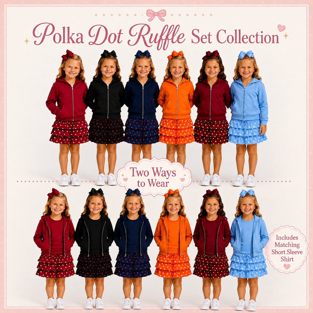 PO35: Polka Dot Ruffle Set Collection (ETA November)
