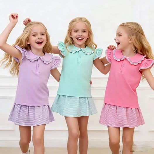 Bitty Striped Skort Set (RTS)
