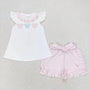 PO20 2026: B5G1 Pink Gingham Mouse Short Set (ETA 2-3 Weeks)