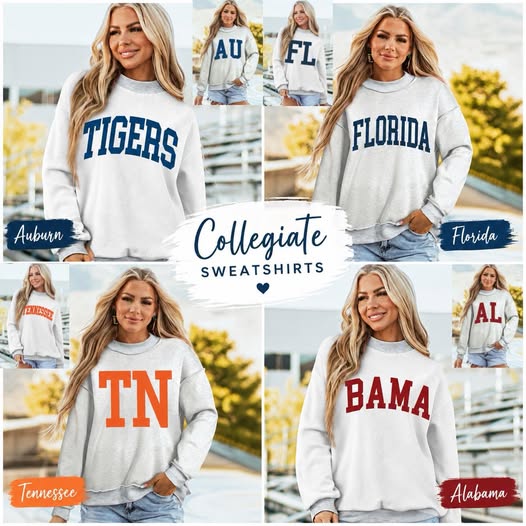 Reversible Mock Neck Collegiate Sweatshirts (RTS)