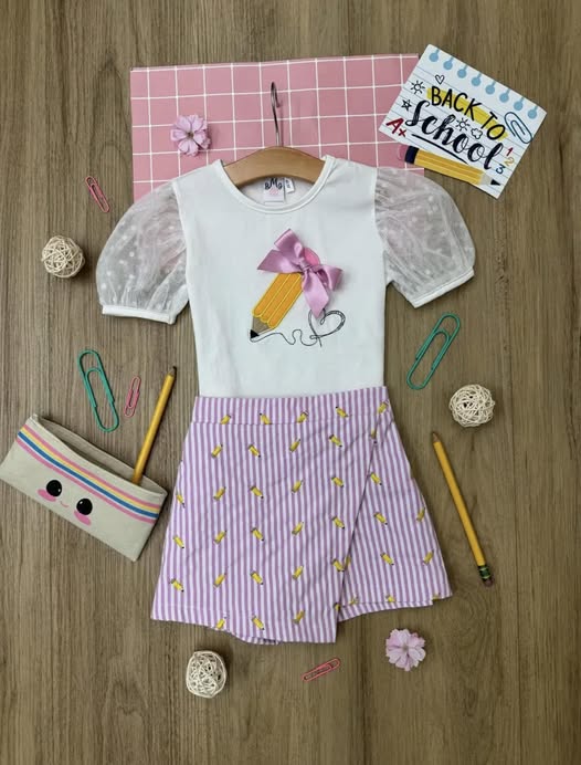 PO21 2026: Striped Pencil Skort Set (ETA JUNE)