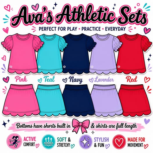 PO23 2026: Ava’s Athletic Sets (ETA August)