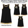PO24 2026: Scalloped Athletic Dresses - Black & Vegas Gold (ETA Sept)