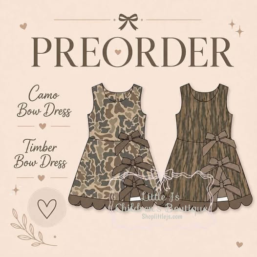 PO26 2026: Hunting Girl Bow Dress (ETA October)