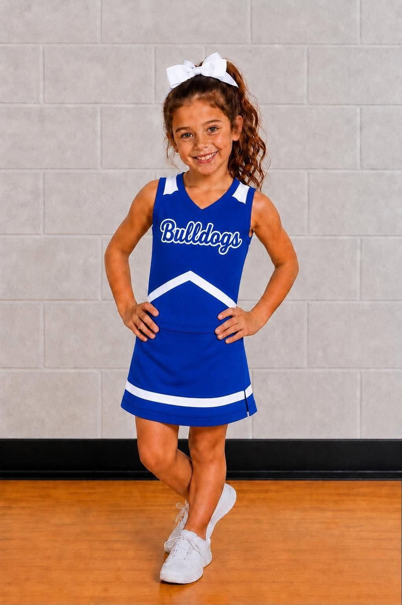 PO27 2026: Custom Royal Blue & White Cheer Sets (ETA September)