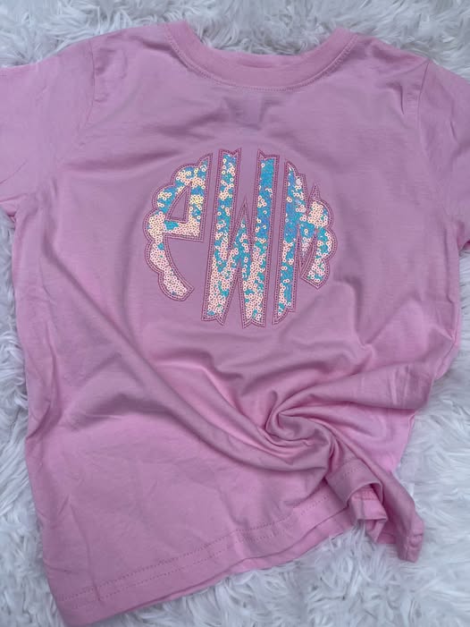PO27 2026: Sequin Appliqué Monogram Tee (ETA AUGUST)