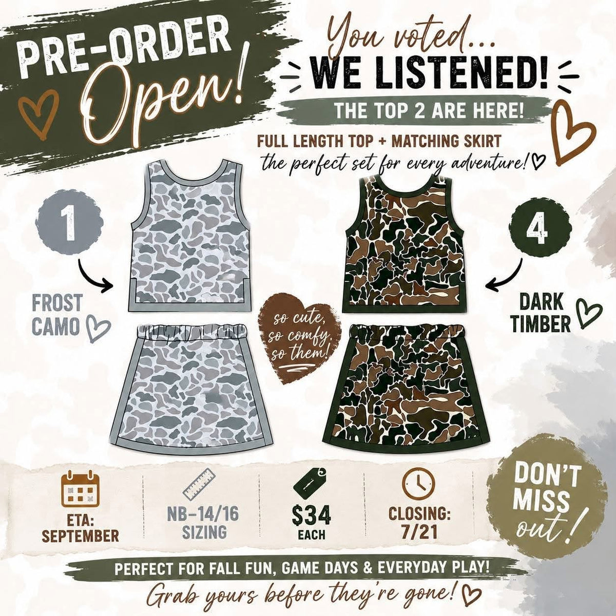 PO28 2026: PO28: Camo Cuties (ETA October)