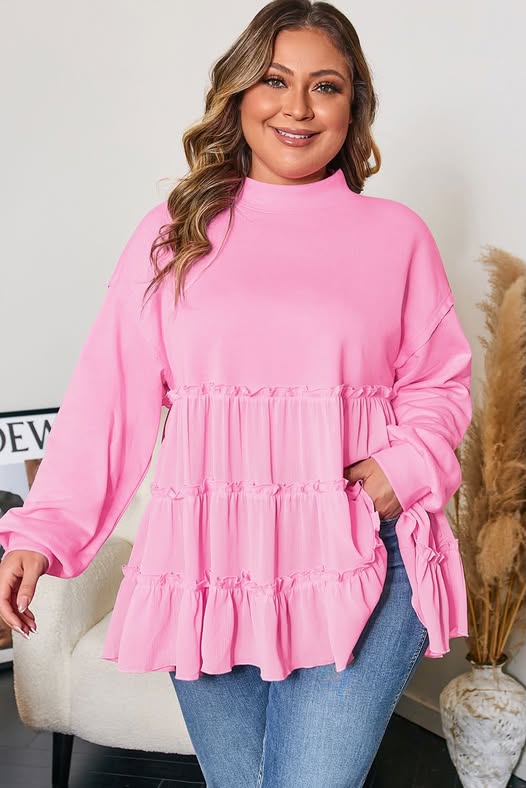 PO31 2026: Weekend Womens PO: Pink Ruffle Blouse (ETA SEPT)
