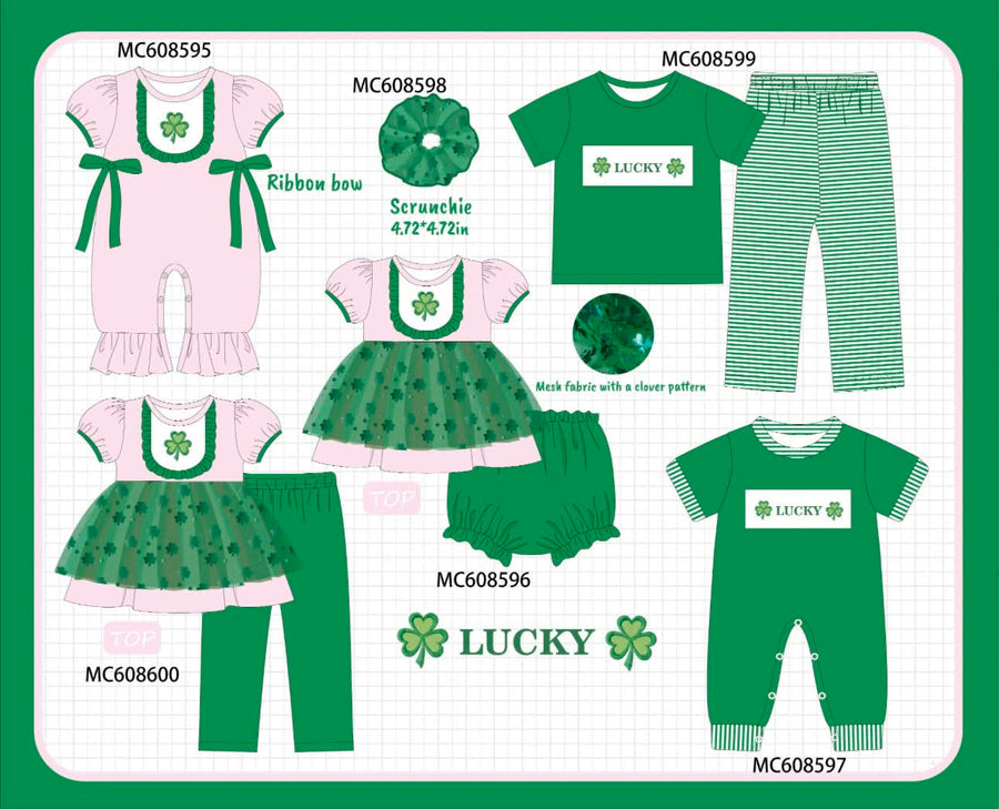 PO32 2026: Green & Pink Embroidered Clover Collection (ETA Feb)
