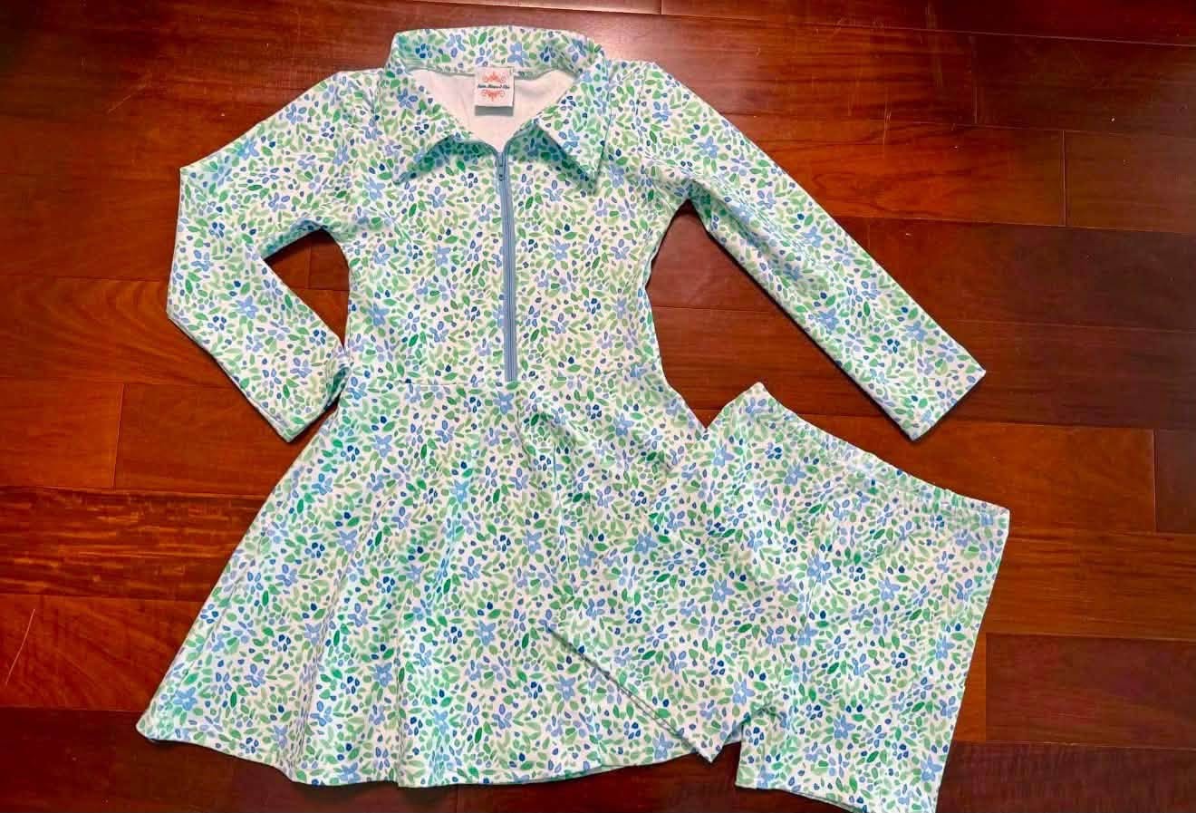 PO32 2026: LS Blue Floral Athletic Dress (ETA November)