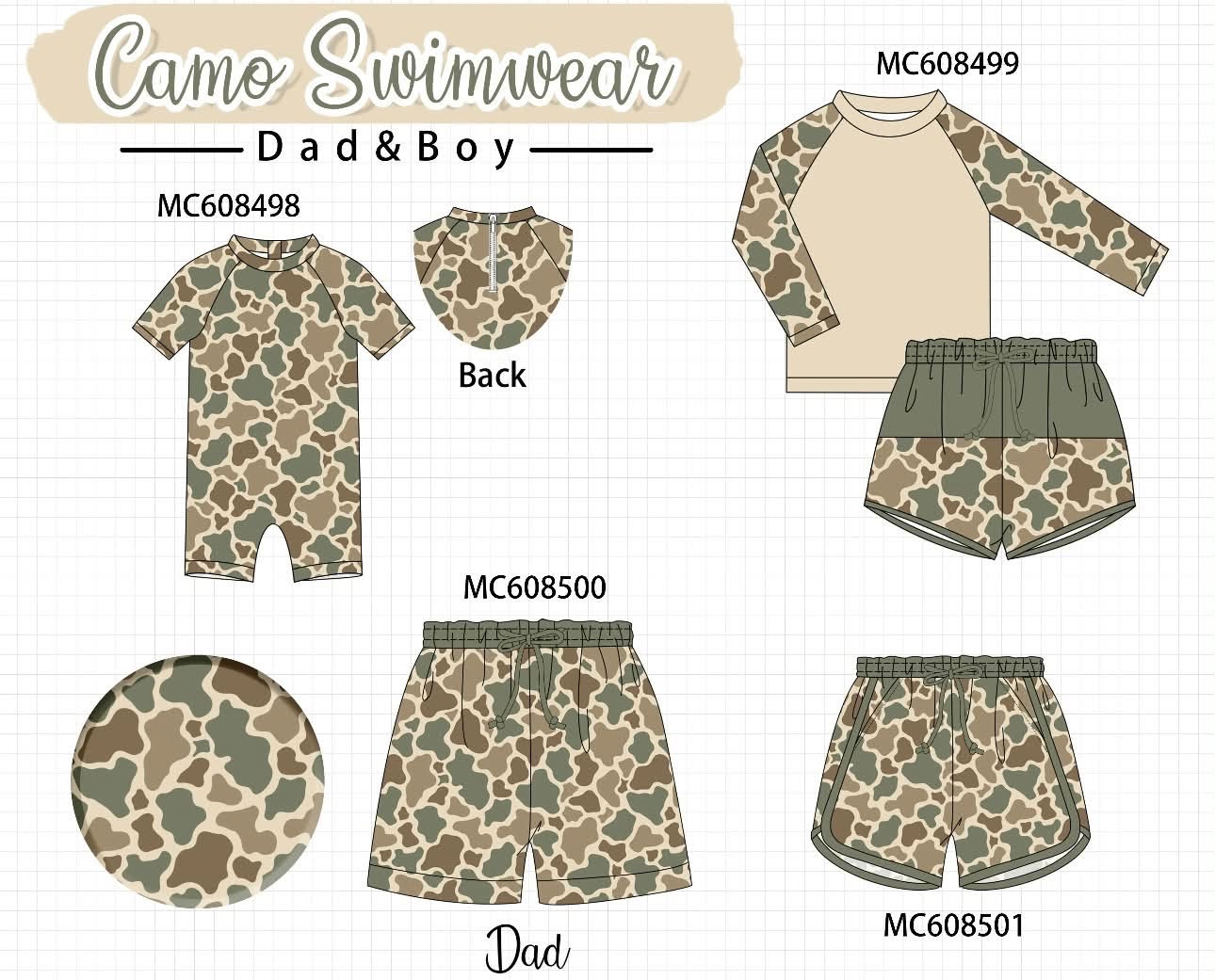 PO32 2026: Camo Swim Collection (ETA Feb)